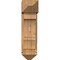 Ekena Millwork Balboa Arts and Crafts Rough Sawn Bracket w/ Offset Brace, Western Red Cedar, 8"W x 18"D x 30"H BKT0806X18X30BOA03RWR - alternate 3